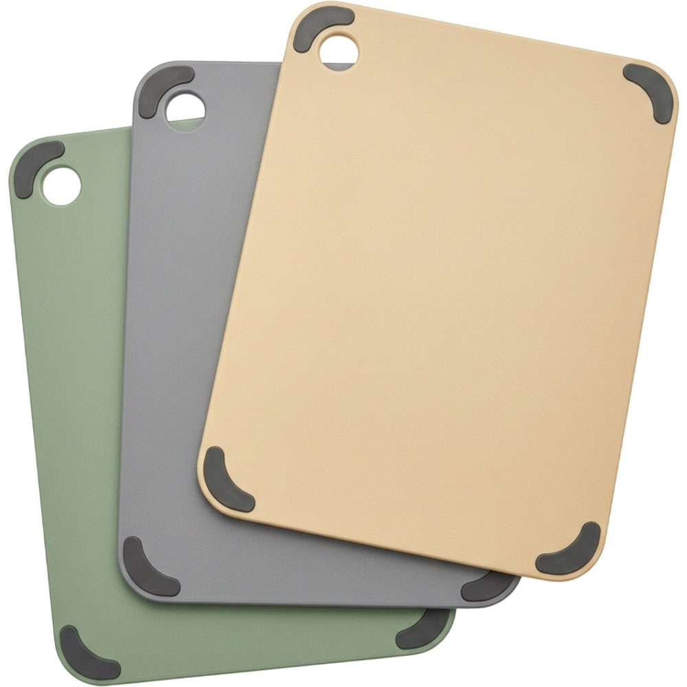 Sokvu Color-Coded HDPE Prep Boards 14 x 10 Inch Sage Gray Sand Set of 3 - Product view