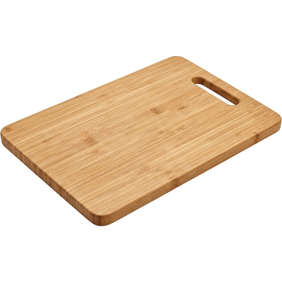 Sokvu Reversible Bamboo Cutting Board 18 x 12 Inch with Handle Slot